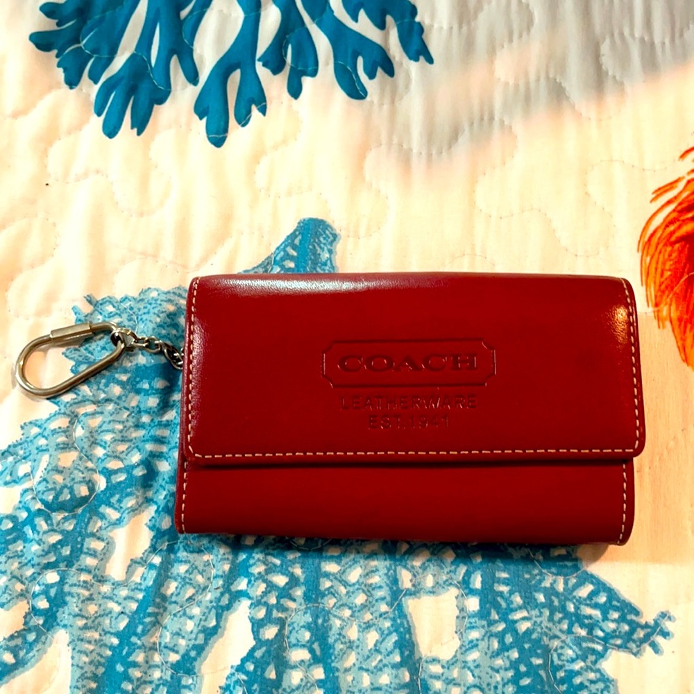 Coach Deep-Red Wallet